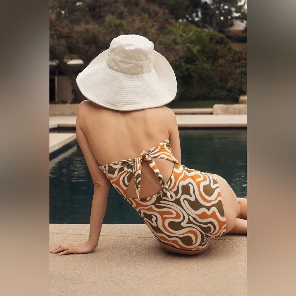 Anthropologie Cala De La Cruz Alison One-Piece Swimsuit - Picture 2 of 4